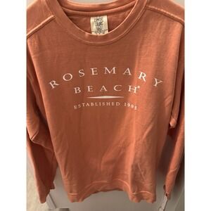 Rosemary Beach Florida Logo 30A Womens Pullover Sweatshirt Relaxed Fit Sz‎ S